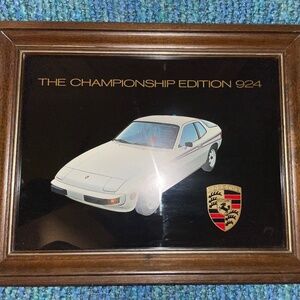 Porsche First Edition "The Championship Edition 924" Framed Art Piece! Rare!